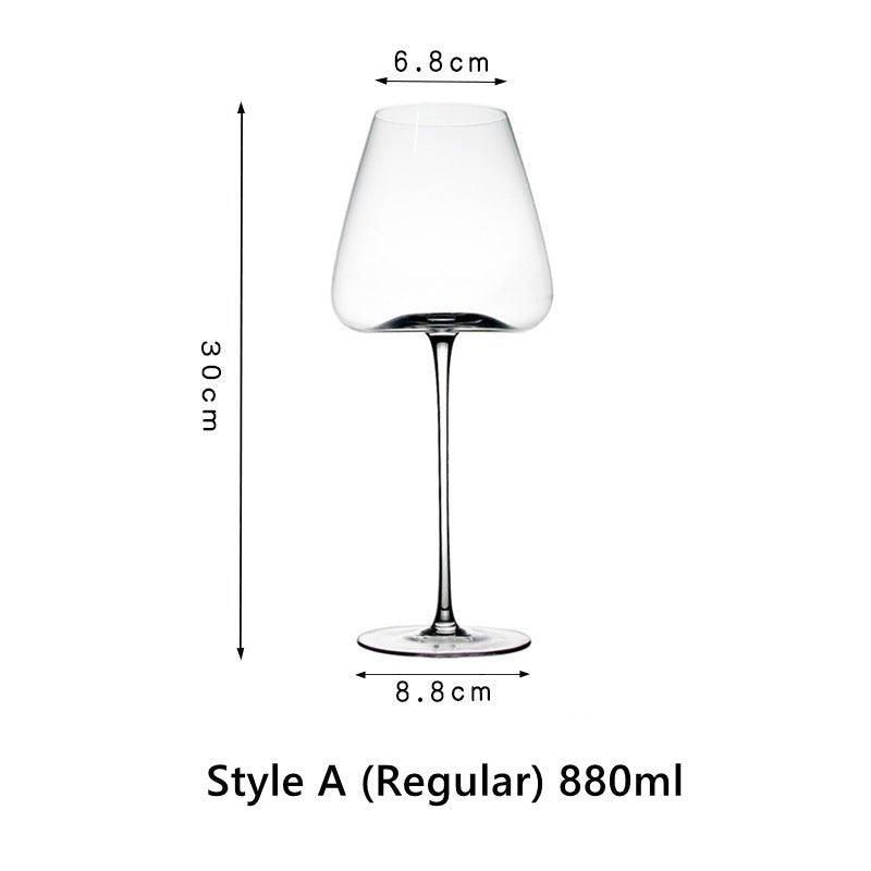 Krystallglass Rød Stilk Burgunder Glass | Luvikno