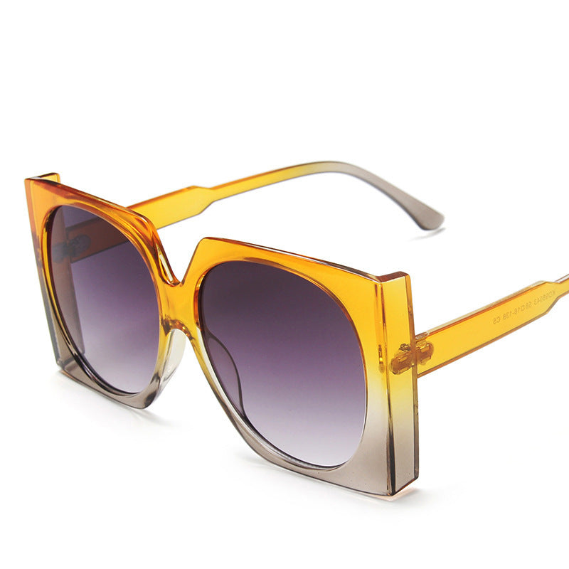 Dame Oversized solbriller i elegant ramme Luvikno