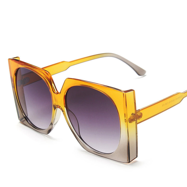 Dame Oversized solbriller i elegant ramme Luvikno