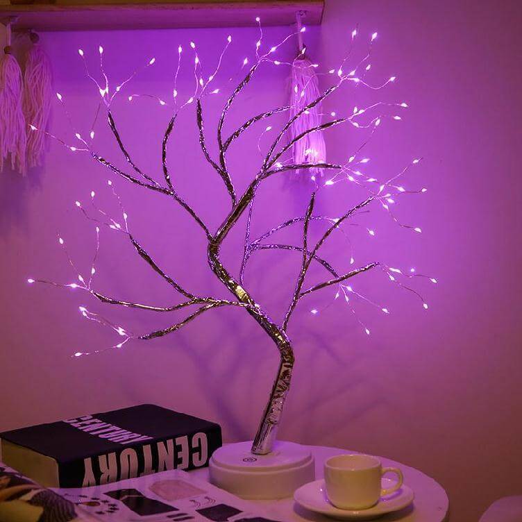 LED Bordlampe med Fargerike Tre Lys Luvikno