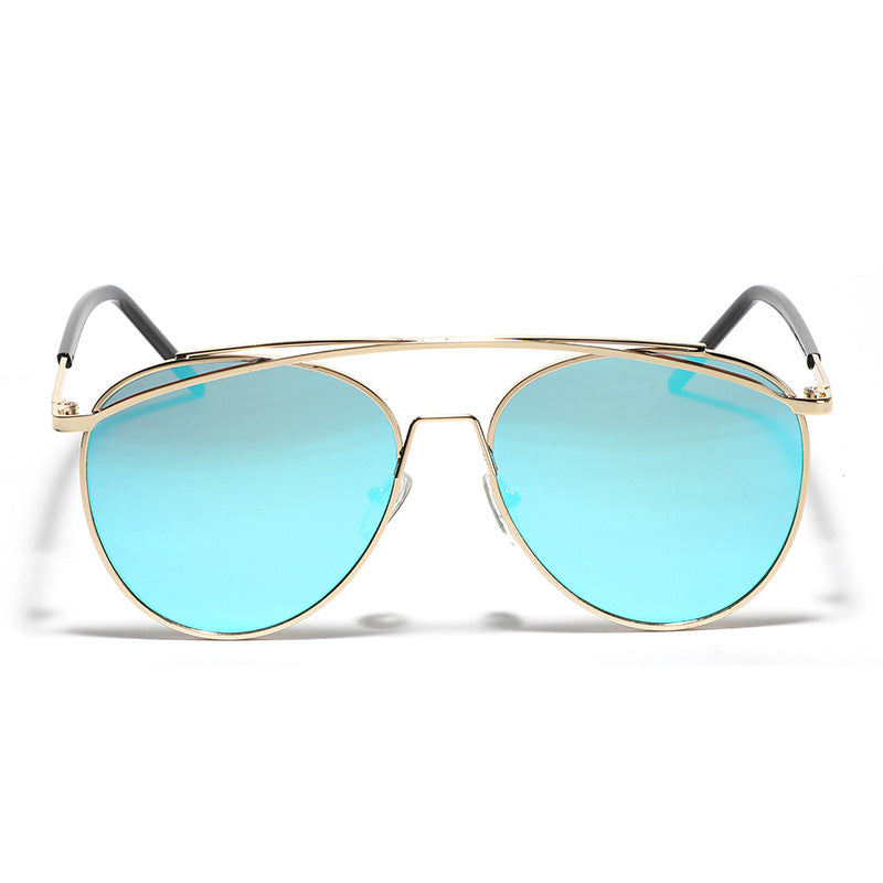 Dame Aviator Solbriller med elegant metallramme Luvikno