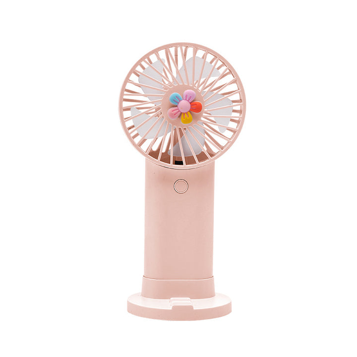 Dame Bærbar Håndventilator med lekent Blomsterdesign Luvikno