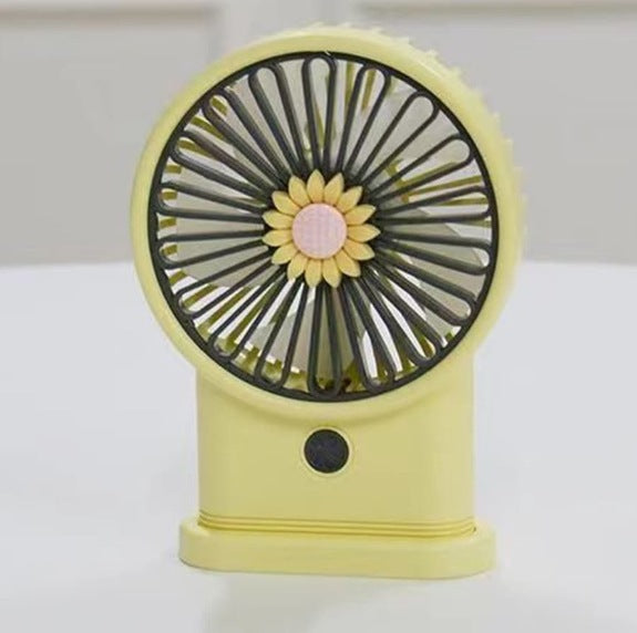 Damen tragbarer Ventilator mit kreativem Blumenmotiv Luvikno
