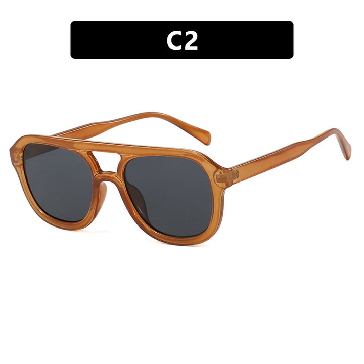 Dame modisch sport solbrille med bred, fleksibel ramme Luvikno