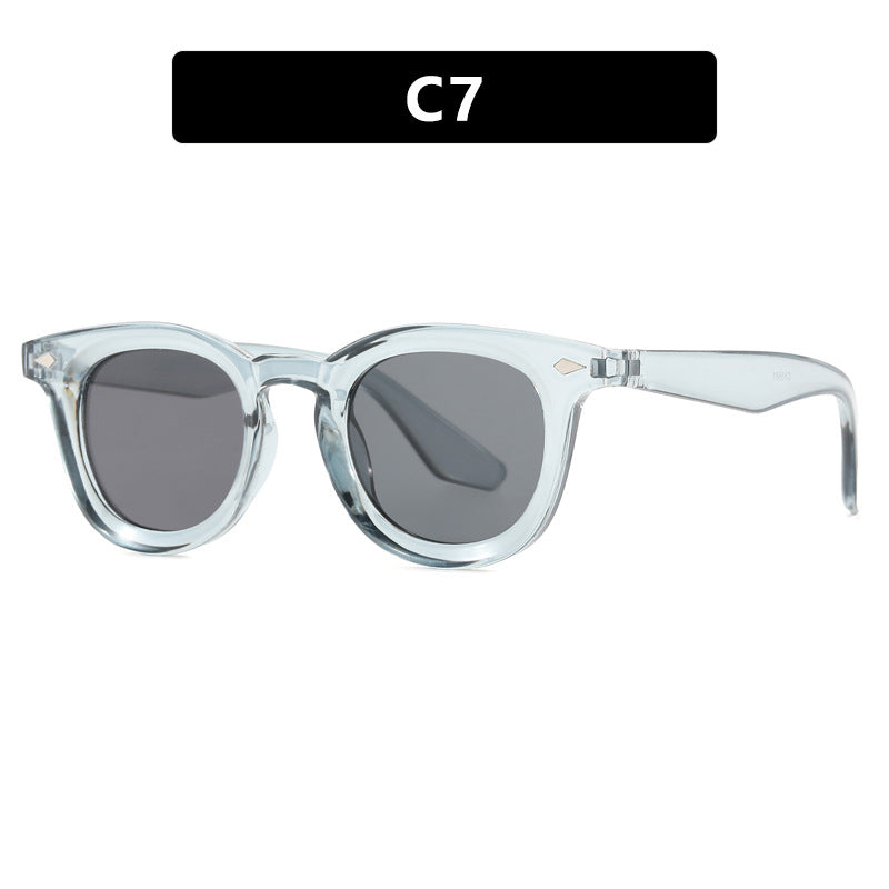 Damen modische Cat-Eye solbrille med transparent ramme Luvikno
