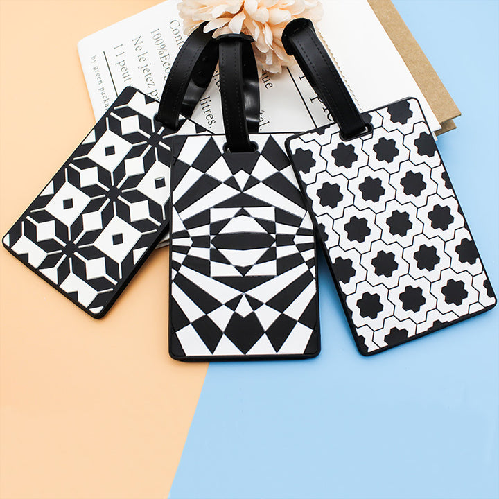 Dame bagasjelapp i moderne geometrisk design Luvikno