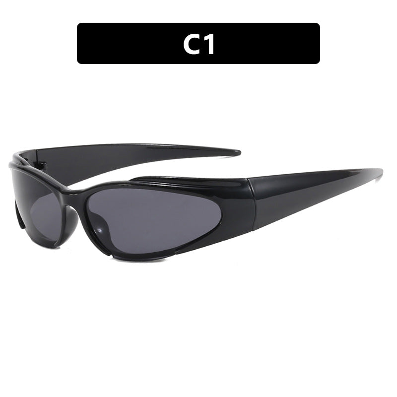 Dame Sporty UV-beskyttende solbrille med aerodynamisk design Luvikno
