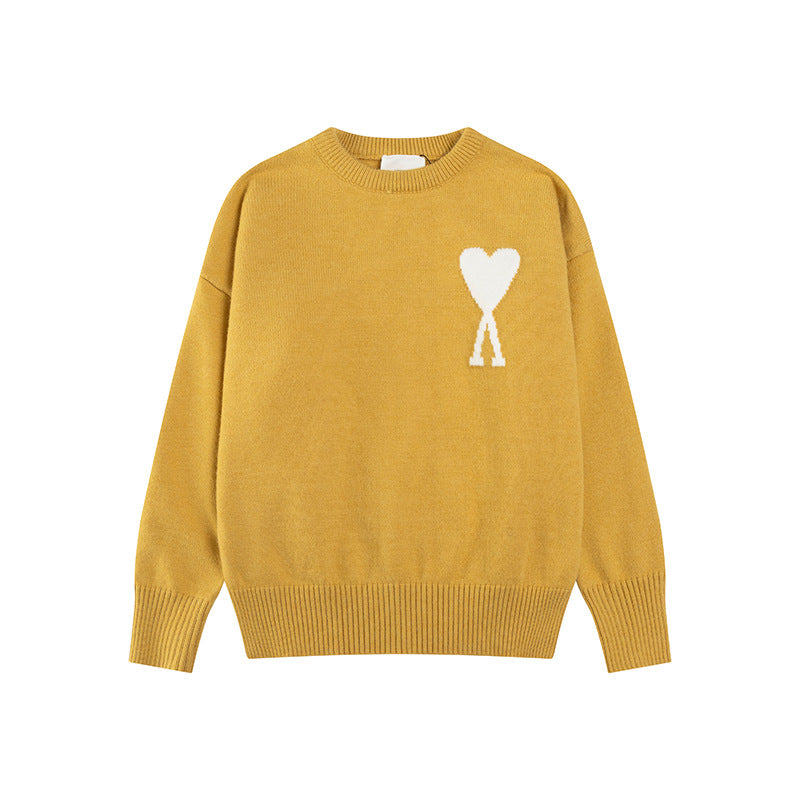 Luvik | Hjerte brodert dame genser