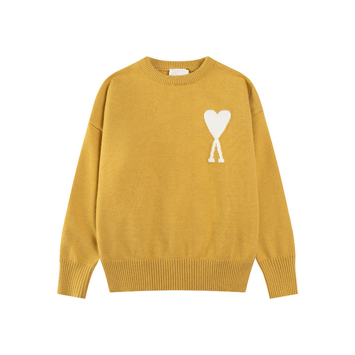Luvik | Hjerte brodert dame genser