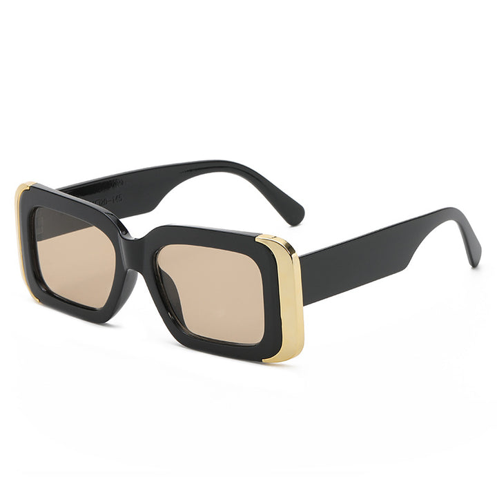 Dame Oversized-solbriller i moderne dyreprint-design Luvikno
