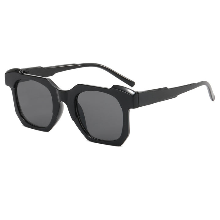 Dame moteriktig solbrille i innovativt heksagon-design Luvikno