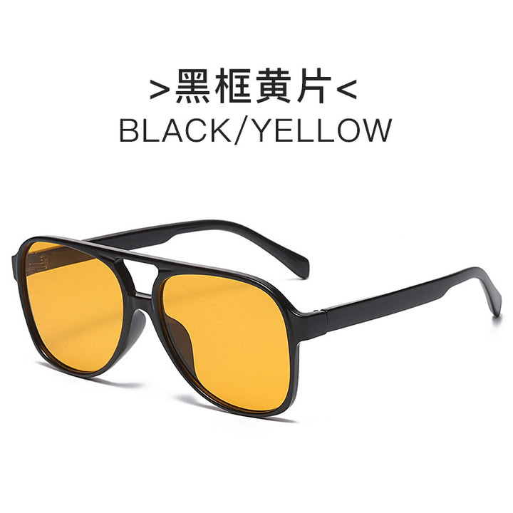 Dame elegant solbrille med høyverdig geometrisk design Luvikno