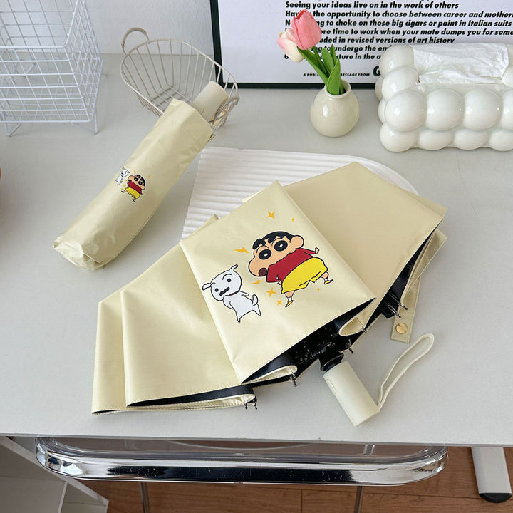 Damer foldbar paraply med kreativt karakterdesign Luvikno