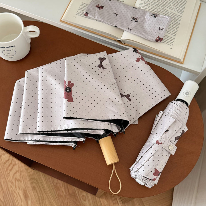 Damer Sammenleggbart paraply med leken design Luvikno