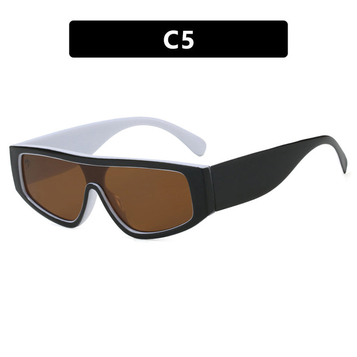 Damen moteriktig sports solbrille med innovativt design og bred ramme Luvikno