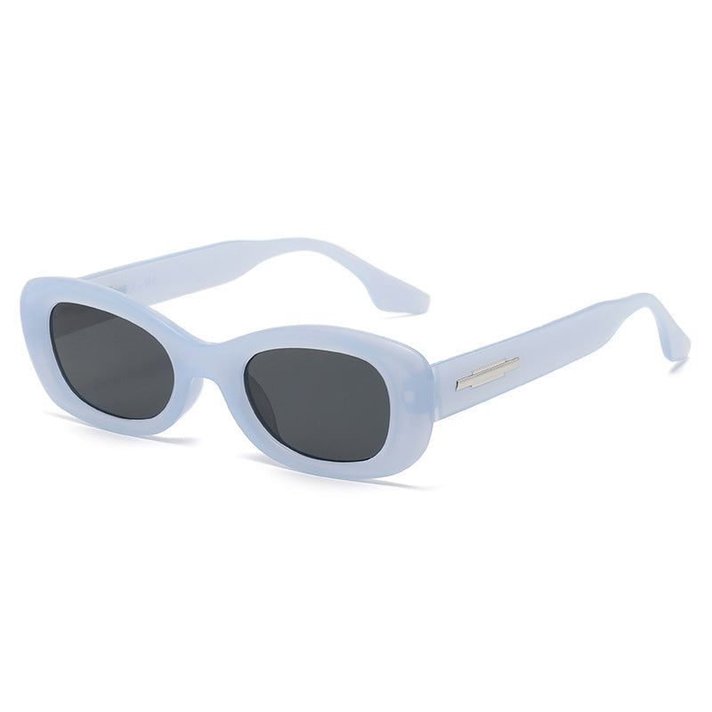 Dame modisk solbrille med oval rammeform og UV-beskyttelse Luvikno