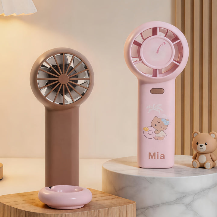 Bærbar mini-vifte med kreative dyremotiver Luvikno