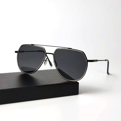 Herre elegant pilot-solbrille med polariserte glass Luvikno