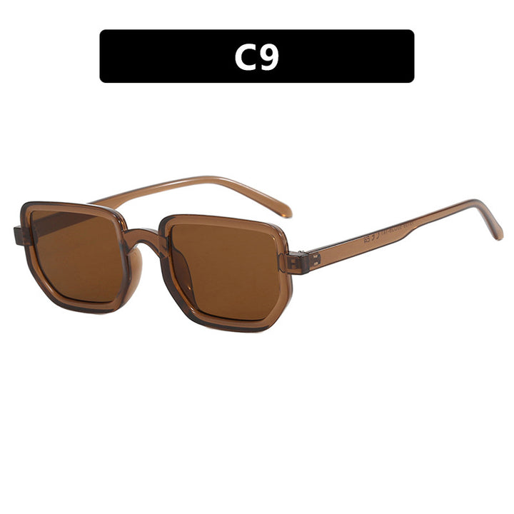 Dame geometrisk solbrille med moderne ramme og beskyttende glass Luvikno