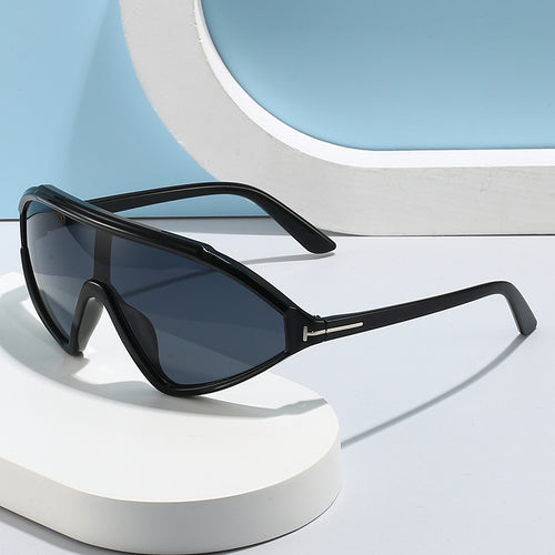Dame sporty solbriller med ergonomisk full rammedesign Luvikno