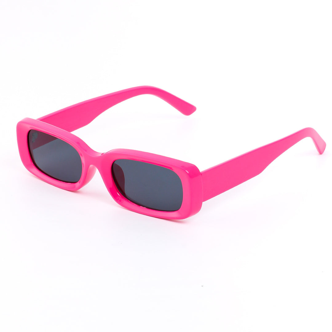 Dame moteriktig solbrille i retro-stil med bred ramme Luvikno