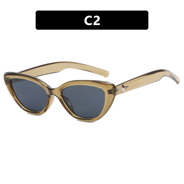 Dame Cat-Eye solbriller i moderne design med stilig ramme Luvikno