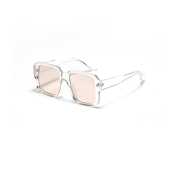 Dame moteriktig kvadratisk solbrille i moderne skilpadde-design Luvikno