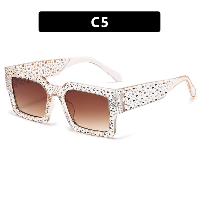 Dame ekstravagant solbrille med glitrende aksent Luvikno