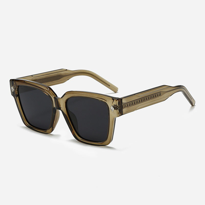 Damen Oversized Designer-solbrille med stilfull ramme og beskyttende UV-filter Luvikno