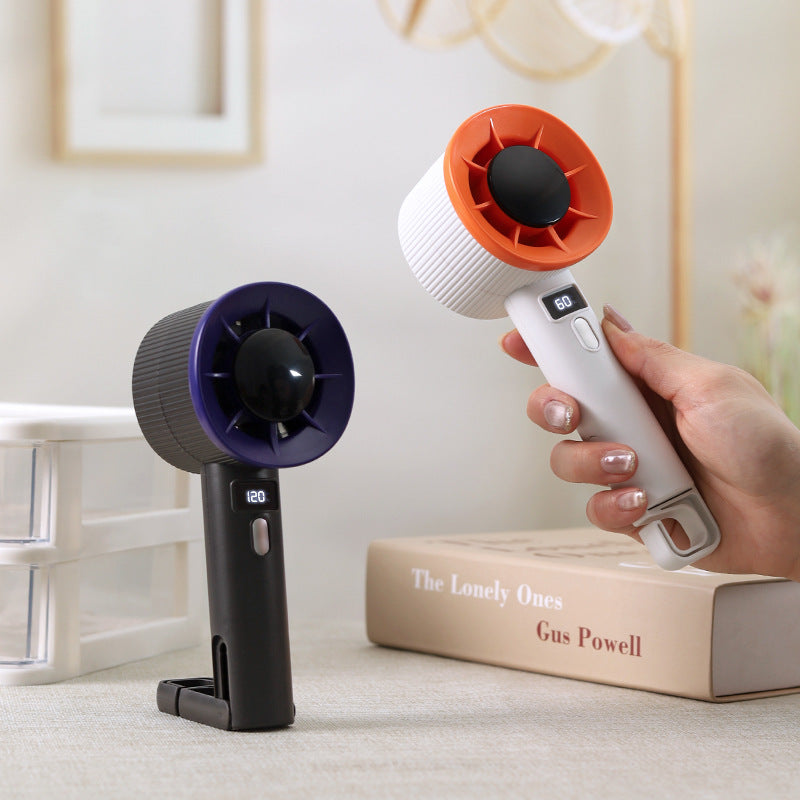 Unisex Bærbar Håndvifte med digital kontroll og ergonomi Luvikno