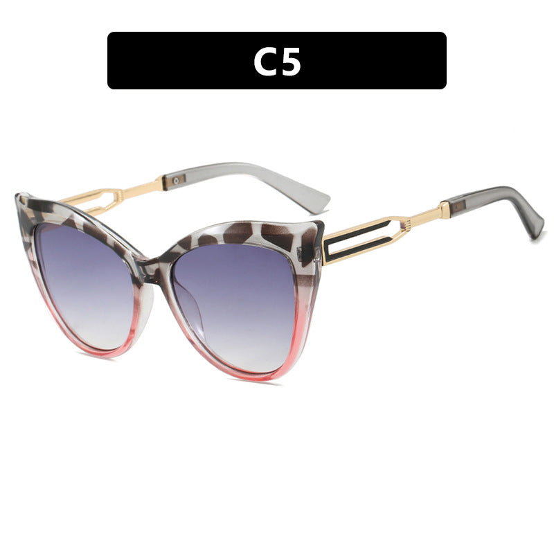 Dame cat-eye briller med elegant metallramme Luvikno
