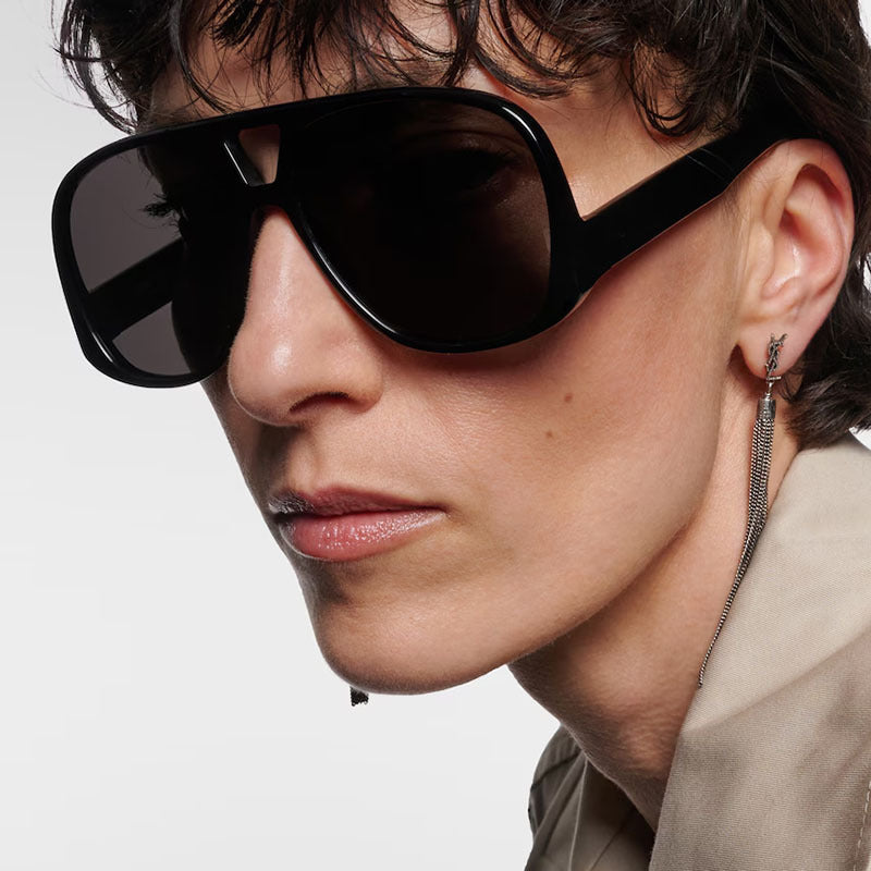 Dame trendy oversized solbriller i moderne skilpaddemønster Luvikno