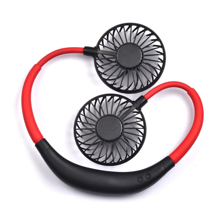 Unisex Nakke-montert Dual Fan Luvikno