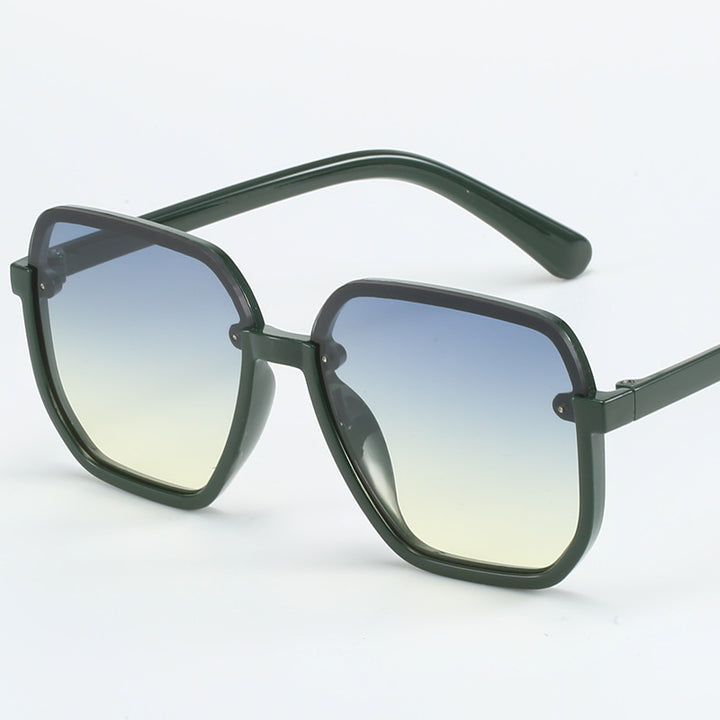 Dame geometrisk solbrille i moderne design Luvikno