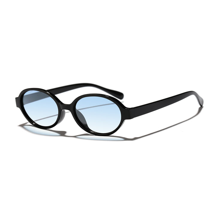 Dame moterik oval solbrille med dyremønster Luvikno