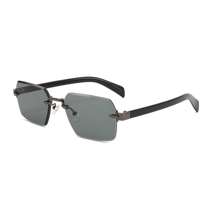 Dame moteriktig solbrille med firkantet ramme og gradientlinser Luvikno