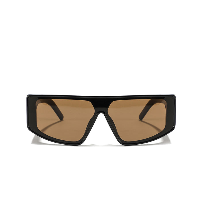 Dame futuristisk oversized solbrille Luvikno