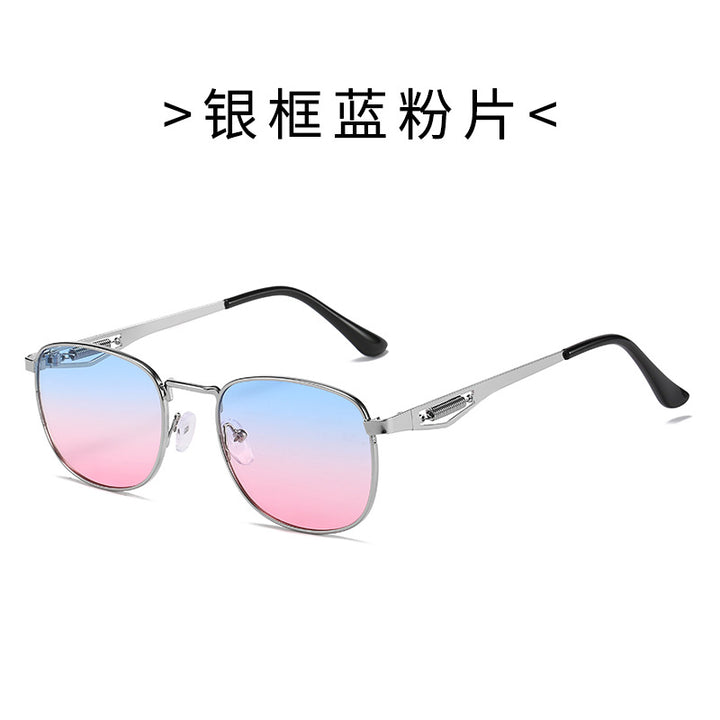 Dame Fashionable Pilot Sunglasses with High-Quality Metal Frame Luvikno