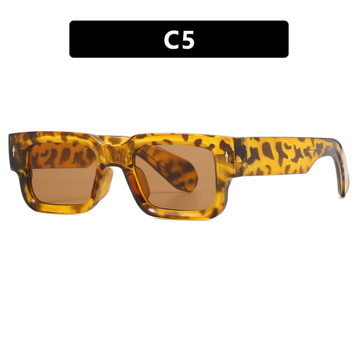Dame kvadratisk solbrille med elegant design og UV-beskyttelse Luvikno