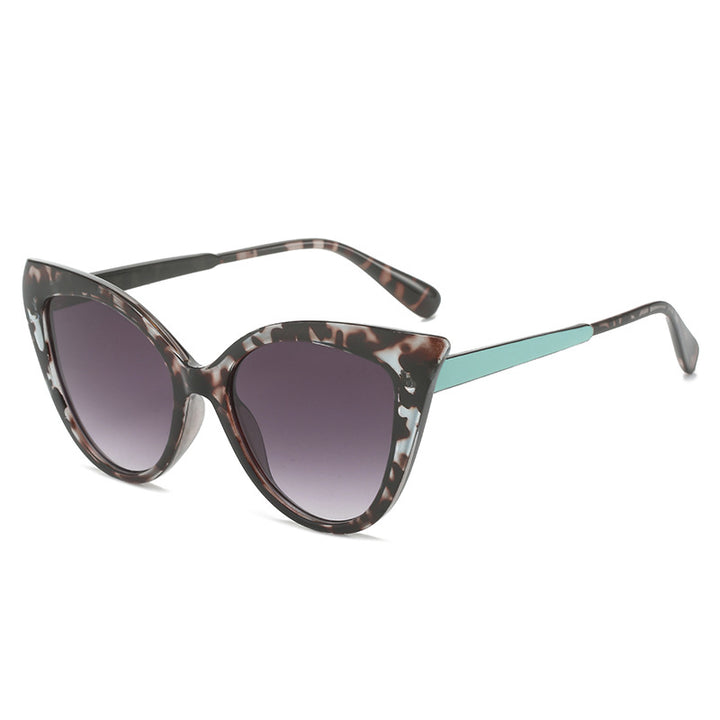 Dame cat-eye solbriller med stilfull ramme og UV-beskyttelse Luvikno
