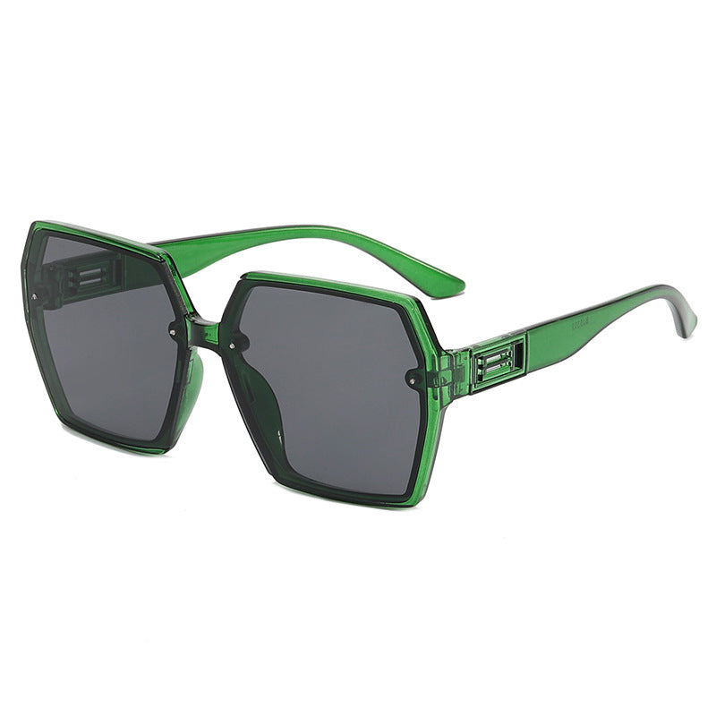 Damer Geometrisk Oversized Solbrille med moderne ramme Luvikno