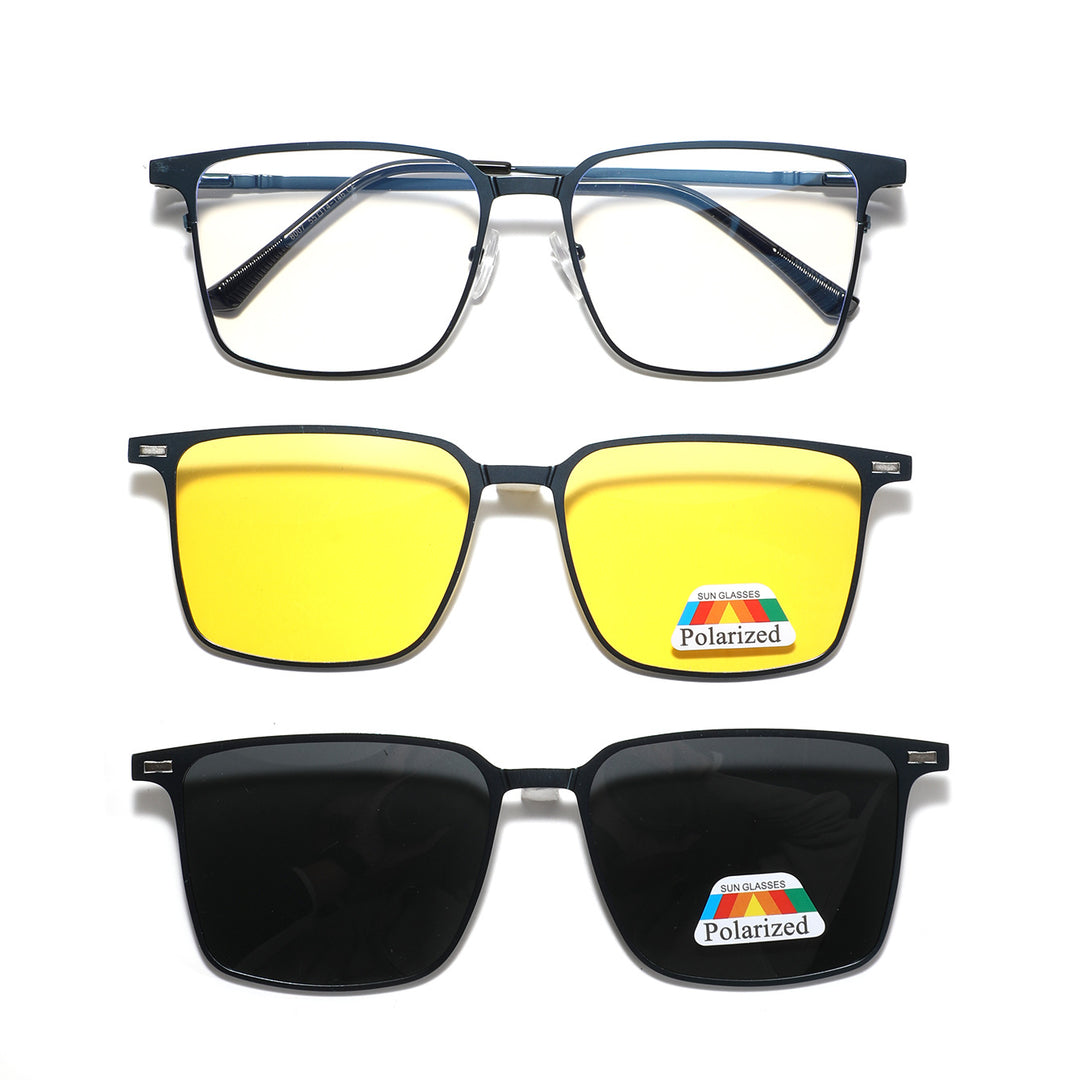 Dame fashionable solbrille med utskiftbare polariserende linser Luvikno