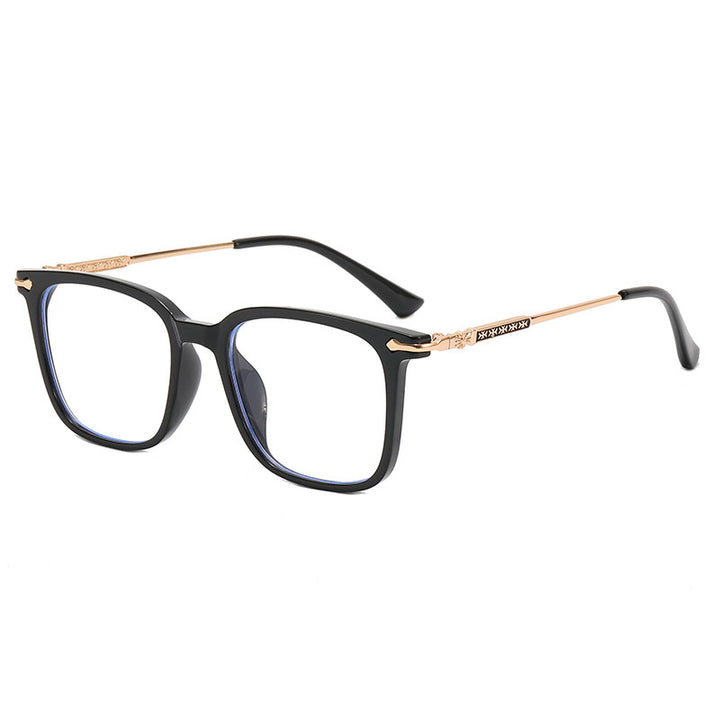 Dame moteriktig solbrille med elegant ramme og kontrasterende glass Luvikno