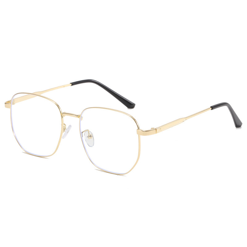 Dame moteriktig firkantet brille med lett metallramme Luvikno