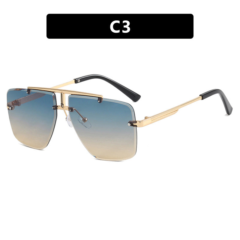 Dame kvadratisk solbrille i stilfull minimalistisk design Luvikno