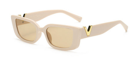 Dame moterik solbrille med markant trykk Luvikno