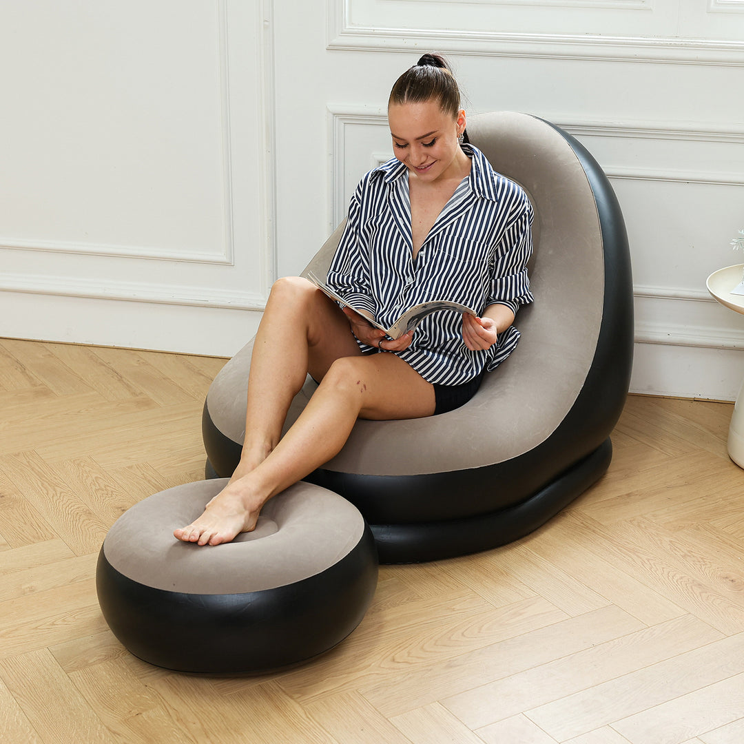Kvinnenes oppblåsbare komfortsofa med ergonomisk ryggstøtte Luvikno