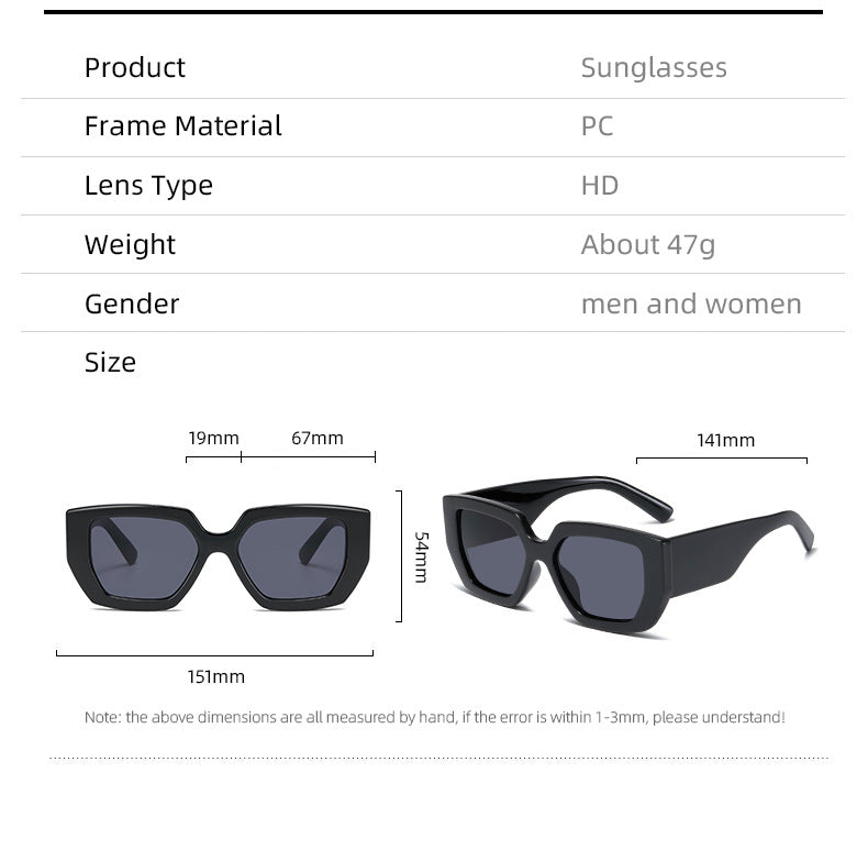 Damer Ekstravagant Geometrisk Solbrille Luvikno