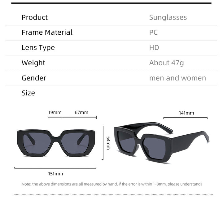 Damer Ekstravagant Geometrisk Solbrille Luvikno