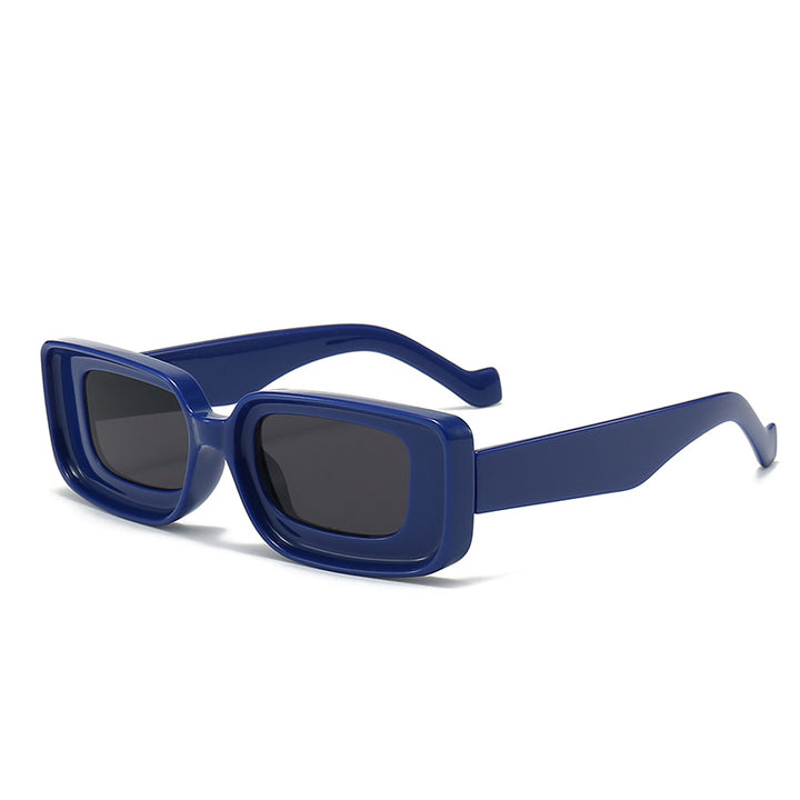 Dame moteriktig firkantet solbrille med innovativt design Luvikno